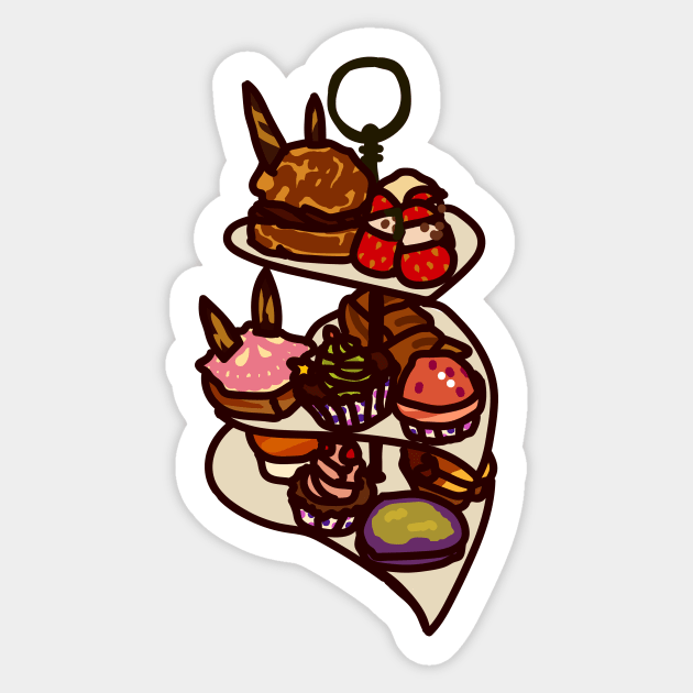 Tokyo Dessert Cafe High Tea Desserts Sticker by lostnprocastinating